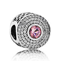 Серебряный шарм Pandora Роскошное сияние 791763NBP TT, код: 7359521