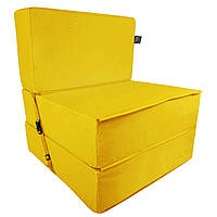 Бескаркасное кресло раскладушка Tia-Sport Поролон 180х70 см (sm-0920-2) желтый TP, код: 6537692