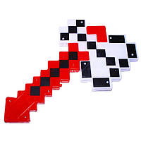 Детская игрушка топор Minecraft Bambi 9902 со звуками и светом Красный PR, код: 8365585