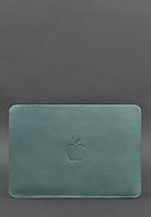 Чехол из натуральной кожи для MacBook 13 дюйм Бирюзовый BlankNote SX, код: 8131851