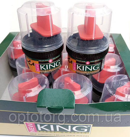 Крем чорний для взуття Кінг KING, фото 3
