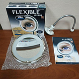 Дзеркало для макіяжу Flexible Mirror з підсвічуванням на гнучкій ніжці ( WO-30), фото 2