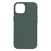 Чехол Leather Case для Apple iPhone 14 Plus Pine needle green EM, код: 7607105
