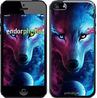 Пластиковый чехол Endorphone на iPhone 5s Арт-волк (3999t-21-26985) BB, код: 1537549