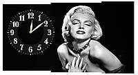 Настенные часы на холсте Декор Карпаты Mo-2 Мерлин Монро (hxpP38443) EM, код: 1224684