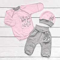Комплект для новорожденных Malena 68 см розовый (136306246) CS, код: 8328745