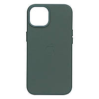 Чехол Leather Case для Apple iPhone 14 Pine needle green EM, код: 7607074
