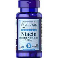 Ниацин Puritan's Pride Flush Free Niacin 500 mg 100 Caps OM, код: 7520688