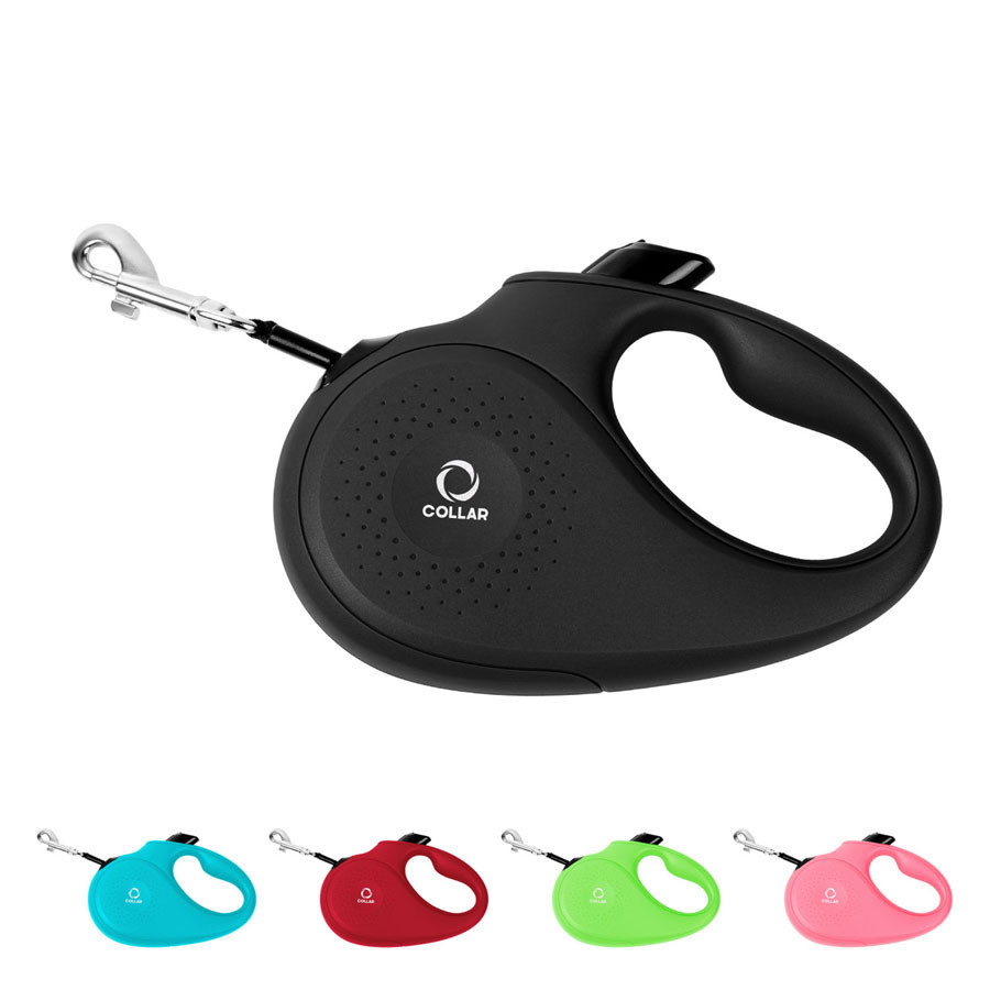 Повідець-рулетка CoLLaR для собак, розмір XS, 12 кг, 3 м, стрічка чорний, фото 1