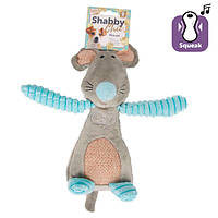 Игрушка с пищалкой для собак Shabby Chic Mouse 25x12 см Flamingo (5411290295352) EM, код: 7721212