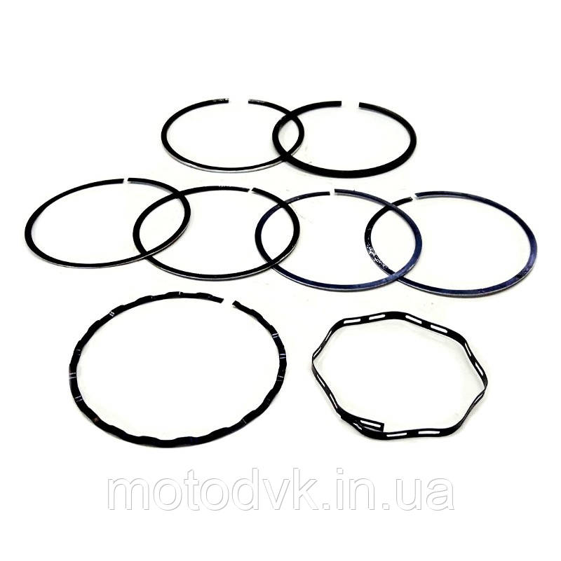 Кільця поршневі на мотоблок Нева 76,40 мм вузькі (2 ремонт, набори)