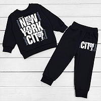 Детский костюм с начесом Dexters черного цвета new york city 134 см черный (13164112168) GT, код: 8329153