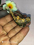 Брошка-кулон, саламандра від студії LadyStyle.Biz, фото 6