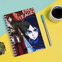 Скетчбук Sketchbook блокнот для рисования с принтом Attack on Titan - Вторжение титанов 12 А3 MY, код: 8301388
