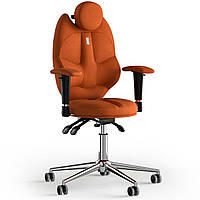 Кресло KULIK SYSTEM TRIO Ткань с подголовником без строчки Оранжевый (14-901-BS-MC-0510) PI, код: 1668752