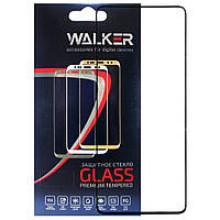 Защитное стекло Walker 3D Full Glue для Samsung Galaxy A80 A90 Black UM, код: 7338853