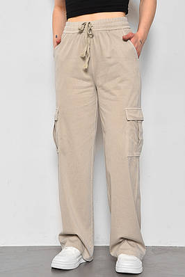 Штани жіночі напівбатальні сірого кольору р.4XL 175982T Безкоштовна доставка