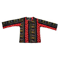 Блуза с длинным рукавом Karma Коттон с люрексом М Красно-черный фон (20210) ST, код: 6539712