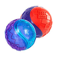 Іграшка для собак Два м'ячі з пискавкою GiGwi Ball, TPR гума, 6 см