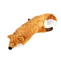 Игрушка для собак Лиса с большой пищалкой GiGwi Catch&fetch, искусственный мех, 63 см
