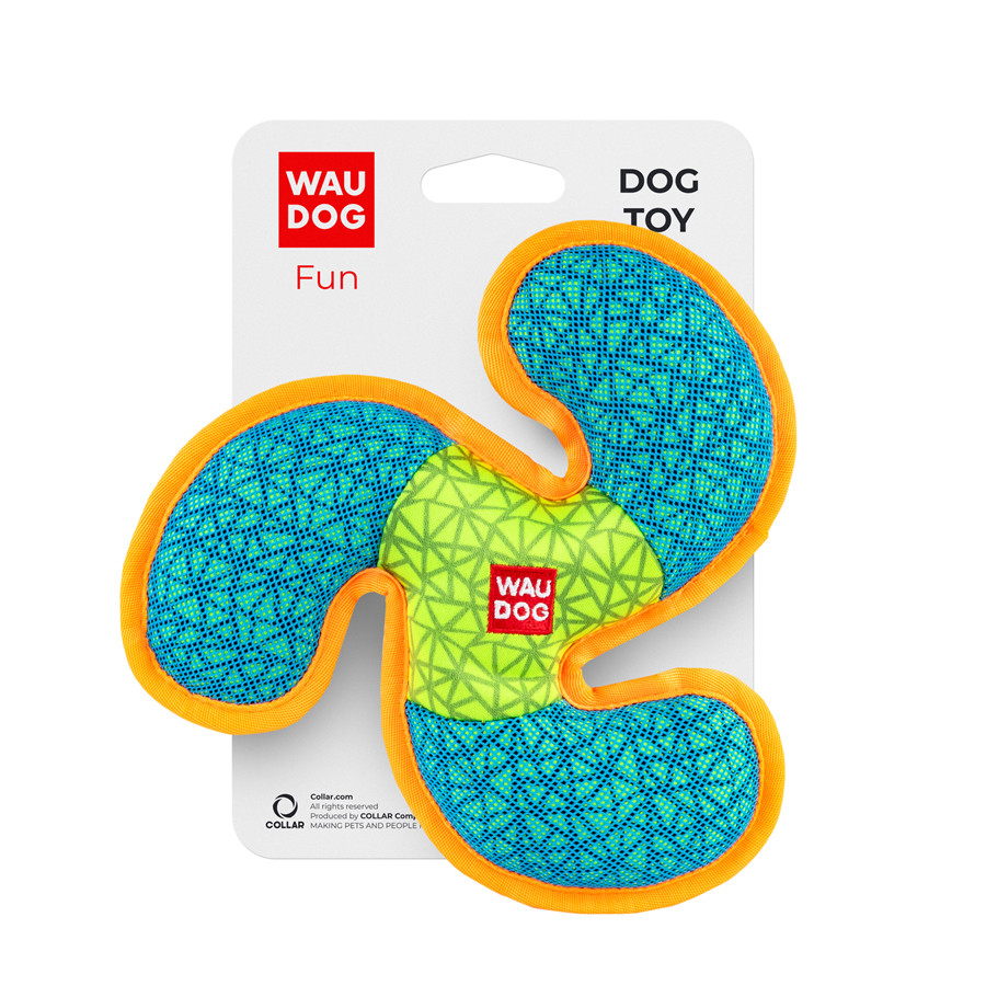 Іграшка для собак WAUDOG Fun, "Пропелер", Ш 21 см, Д 21 см блакитний