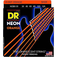 Струны для бас-гитары DR NOB6-30 Hi-Def Neon Orange K3 Coated Medium Bass 6 Strings 30 125 EM, код: 6556133