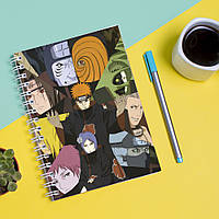 Скетчбук Sketchbook блокнот для рисования с принтом Naruto Наруто Акацки А3 Кавун 48 TH, код: 8301560
