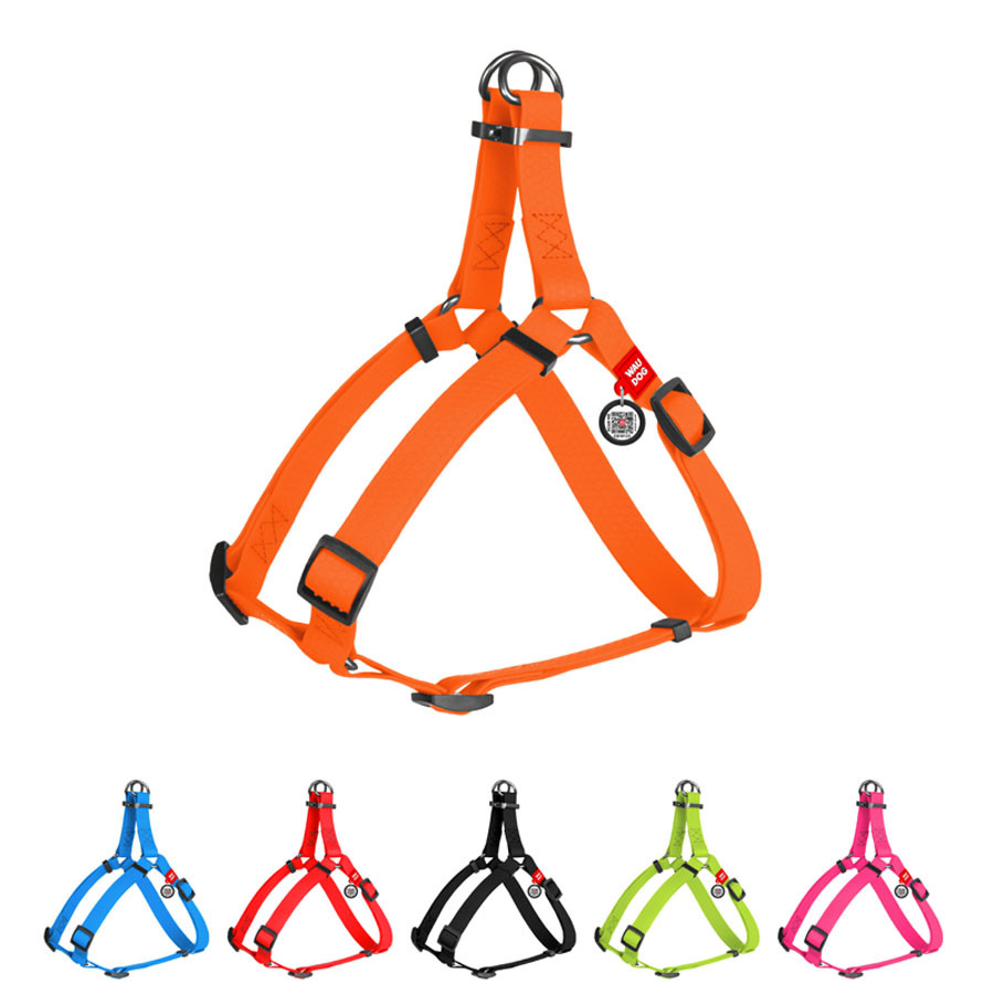 Шлея для собак водостійка WAUDOG Waterproof з QR-паспортом, металева пряжка-фастекс, Ш 25 мм, Д 60-90, фото 1