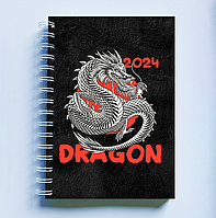 Скетчбук Sketchbook блокнот для рисования с новогодним принтом 2024 Dragon. Дракон 2024 А3 Ка PR, код: 8301812
