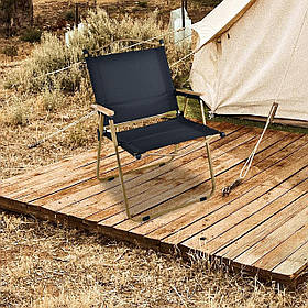 Складаний стілець зі спинкою для відпочинку на природі 54*43*61 см