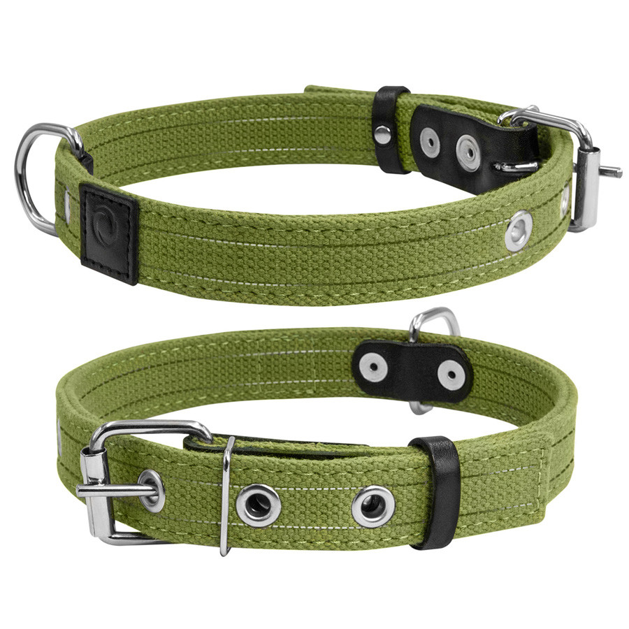 Нашийник х/б тасьма CoLLaR Брезент подвійний (ширина 25 мм, довжина 41-53см), фото 1