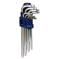 Ключи TORX Г-образные длинные с отверстием 9ед. СТАНДАРТ TKS0902 PR, код: 7751411