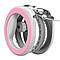 Повідець-рулетка для собак WAUDOG R-leash, кругла, XS-M, до 40 кг, 2,9 м, світловідбивна стрічка рожевий, фото 5