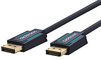 Кабель ClickTronic DisplayPort M M 1.0m v1.4 8K60Hz 19pin D7.3mm OFCu Черный (75.04.0992) PK, код: 8345626
