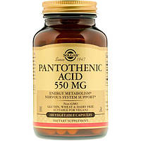 Пантотеновая кислота Solgar Pantothenic Acid 550 mg 100 Veg Caps PI, код: 7519165