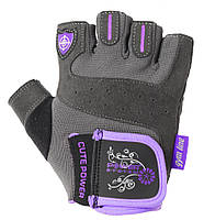 Перчатки для фитнеса Power System Cute Power PS-2560 XS Серо-фиолетовый (PS-2560_XS_Purple) BX, код: 1831097