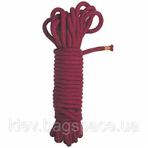 Мотузка для зв'язування Bdsm4u бордова котонова Special Cotton Rope 10 метрів KB, код: 7729053