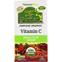 Витамин C Nature's Plus Vitamin C 500 mg 60 Veg Caps NTP30733 EM, код: 7518125