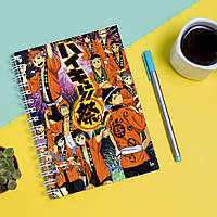 Скетчбук Sketchbook блокнот для рисования с принтом Haikyu - Волейбол 22 А3 Кавун 48 EM, код: 8301487