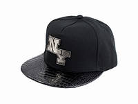 Бейсболка peaked cap Snapback Gold NY Steel GLH One sizе Черный (23241) UM, код: 1402863