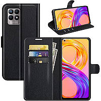 Чехол-книжка Litchie Wallet Realme 8i Black UD, код: 8248747