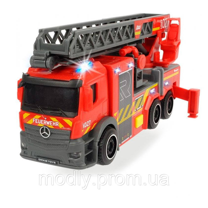 Іграшкова пожежна машина Dickie Toys Mercedes 23 см зі сходами OL86905 MY, код: 7427281