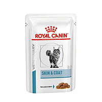 Корм Royal Canin Skin Coat Feline Pouches влажный для котов с проявлением аллергических реакц SB, код: 8452015