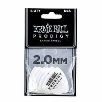 Медиаторы Ernie Ball 9338 White Large Shield Prodigy Picks 6-Pack 2.0 mm (6 шт.) GB, код: 6557109