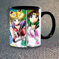 Чашка Fan Girl Сейлор Мун Sailor Moon (5635) 330 мл Черный EM, код: 7599459