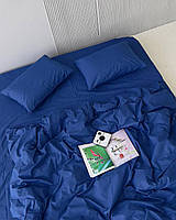 Комплект постельного белья сатин SADA Lux полуторный синий (005265) KB, код: 8327148