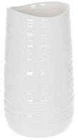 Керамическая ваза Bona Viro 12x12x24 см Белая DP119941 PI, код: 7597270
