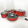 Хороші каструлі, Набір посуду для електричних плит, Набір каструль з антипригарним покриттям PO-32, фото 5