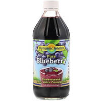 Антиоксидант Dynamic Health Laboratories Pure Blueberry Juice Concentrate 473 ml 31 servings SN, код: 7525491