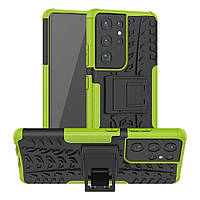 Чехол Armor Case Samsung Galaxy S21 Ultra Lime NL, код: 8109749